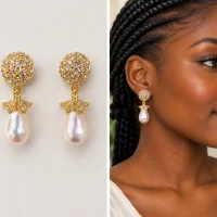 Boucles d’Oreilles Reine de Perle