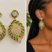 Boucles d’Oreilles Émeraude Royale 👑