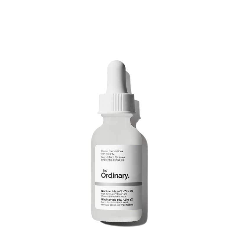 The Ordinary Niacinamide 10% + Zinc 1% – Sérum anti-imperfections pour réduire le sébum et les boutons